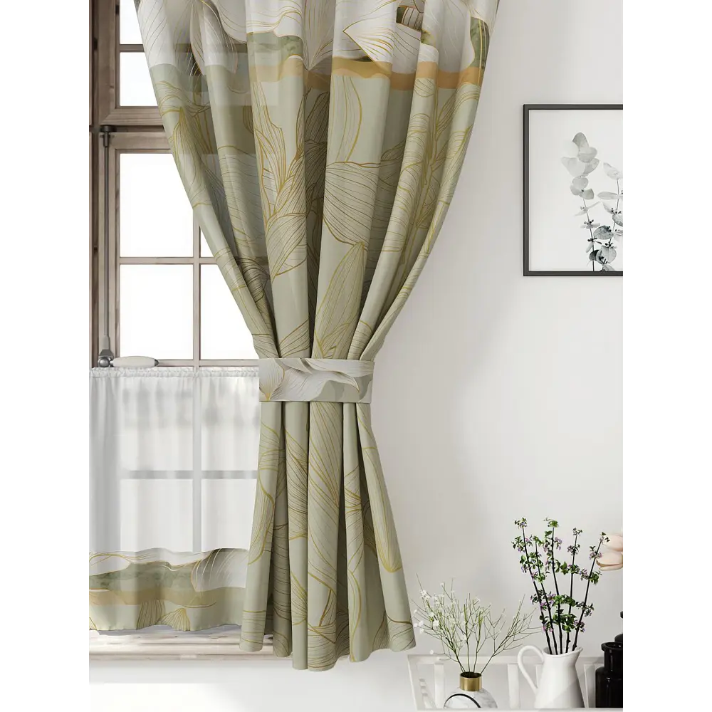 Фото 5 Комплект штор Comfy way CW705133-160 на шторной ленте 160x150 см цвет бежевый, молочный, светло-бежевый, светло-бежевый, темно-бежевый Фото 5 Комплект штор Comfy way CW705133-160 на шторной ленте 160x150 см цвет бежевый, молочный, светло-бежевый, светло-бежевый, темно-бежевый