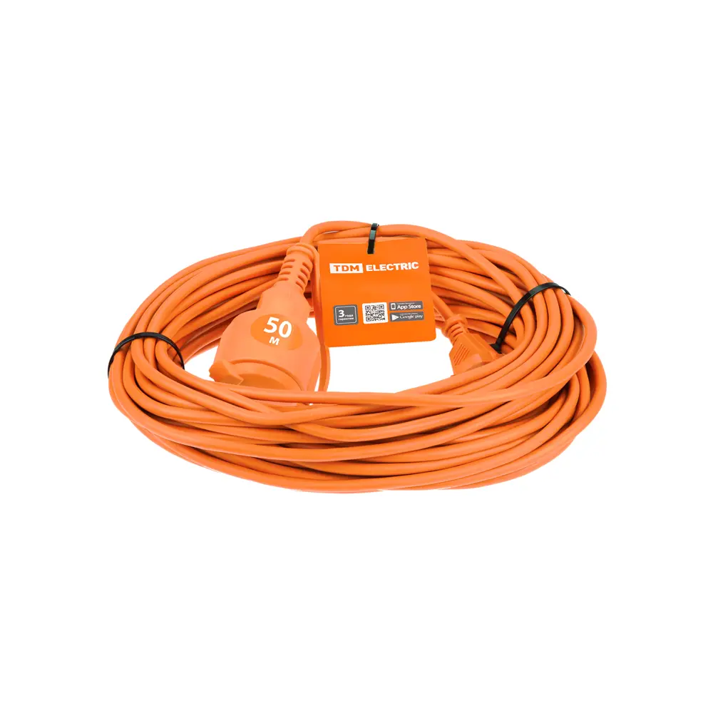 Фото 2 Удлинитель-шнур силовой Tdm electric SQ1301-0624 1 розетка с заземлением 3x1.5 мм 50 м 3500 Вт цвет оранжевый Фото 2 Удлинитель-шнур силовой Tdm electric SQ1301-0624 1 розетка с заземлением 3x1.5 мм 50 м 3500 Вт цвет оранжевый