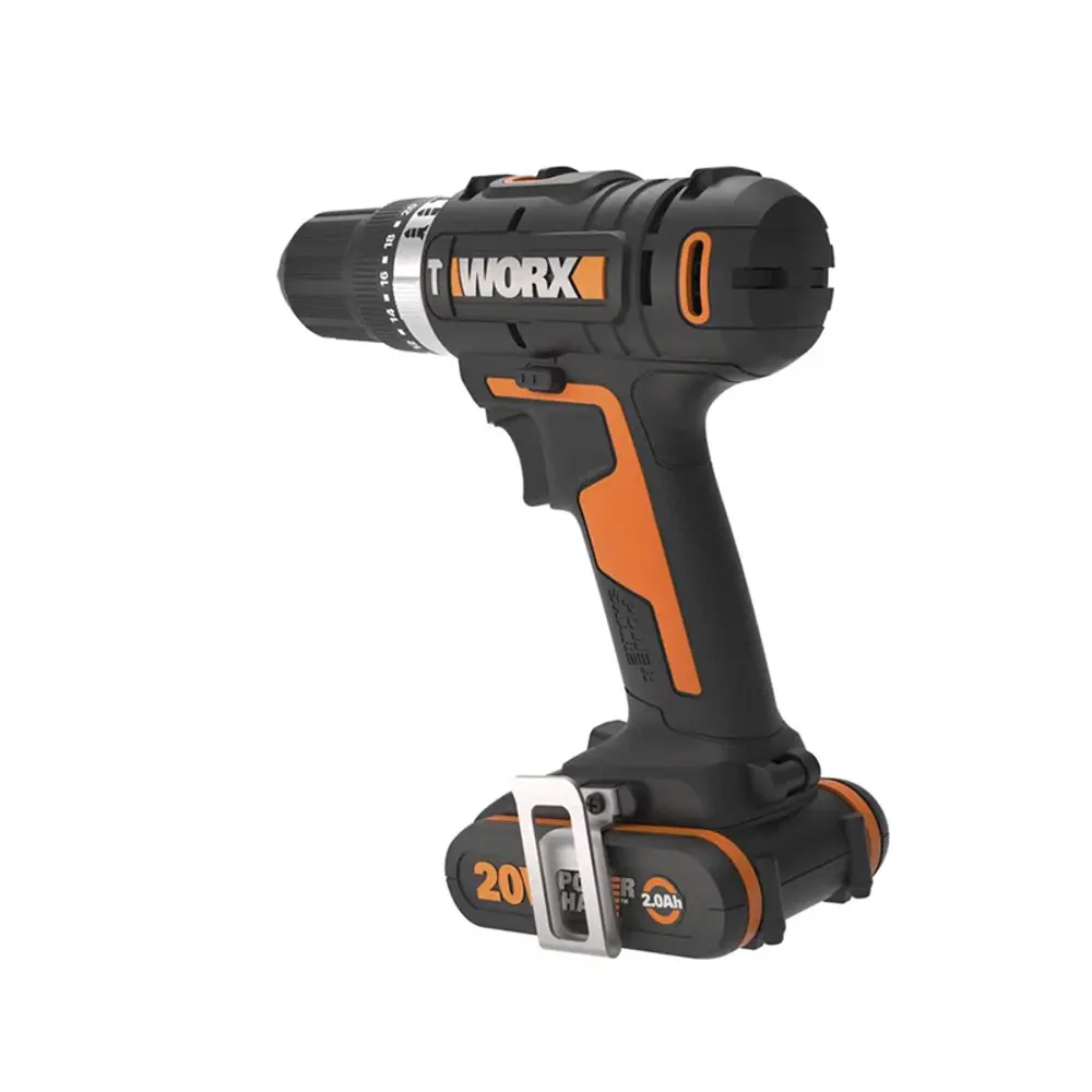 Фото 2 Дрель-шуруповерт аккумуляторная ударная Worx WX370, 20 В Li-Ion 2x2 Ач Фото 2 Дрель-шуруповерт аккумуляторная ударная Worx WX370, 20 В Li-Ion 2x2 Ач