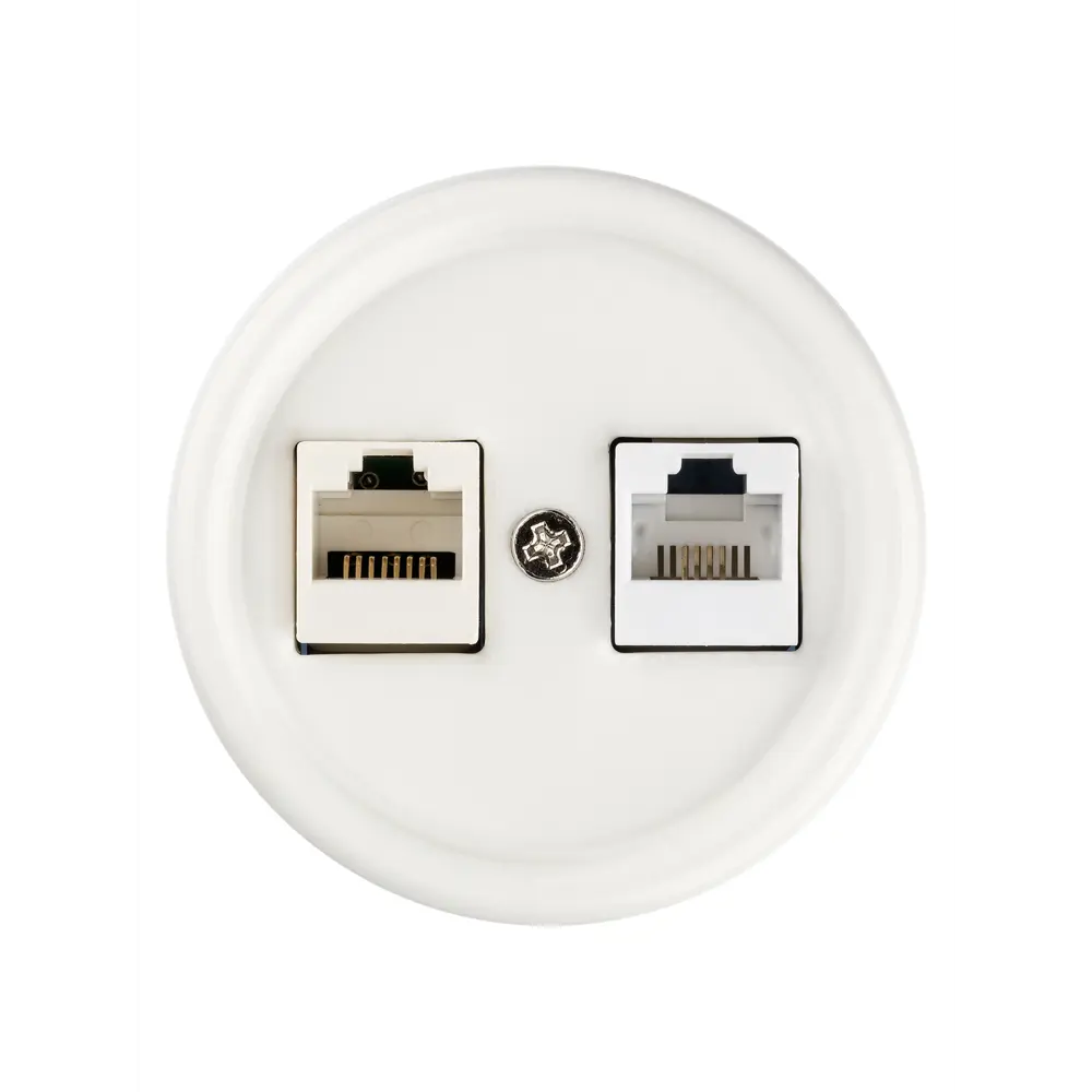 Фото 2 Розетка для телефона/компьютера накладная Tdm electric Болонь SQ1820-0052 RJ11 RJ45 с заземлением цвет белый Фото 2 Розетка для телефона/компьютера накладная Tdm electric Болонь SQ1820-0052 RJ11 RJ45 с заземлением цвет белый