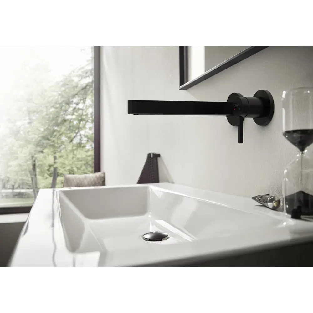 Фото 4 Смеситель для раковины Hansgrohe Finoris 76050670 однорычажный цвет черный