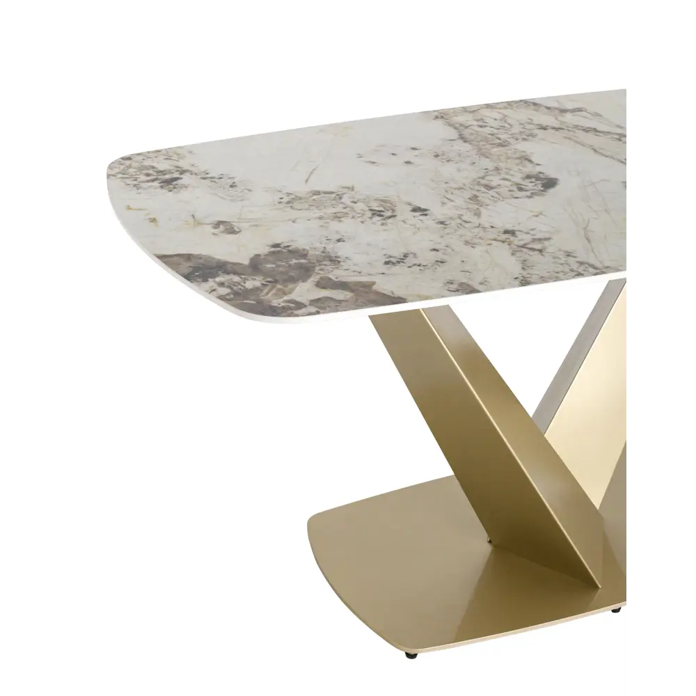 Фото 5 Кухонный стол прямоугольный Stool group Аврора керамика 160x160 см керамика цвет керамика светлая