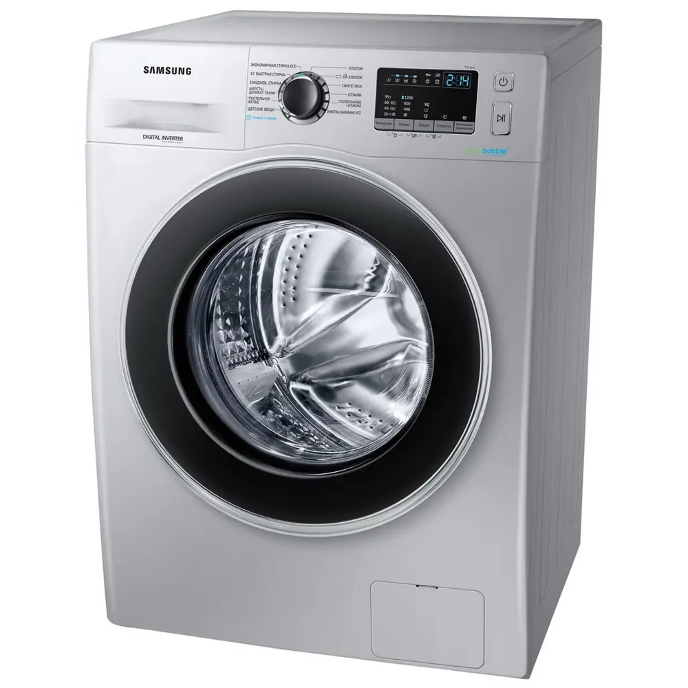 Фото 4 Стиральная машина Samsung Ww60j42e0hs/ld 60x85x45 см 6 кг цвет серебристый Фото 4 Стиральная машина Samsung Ww60j42e0hs/ld 60x85x45 см 6 кг цвет серебристый