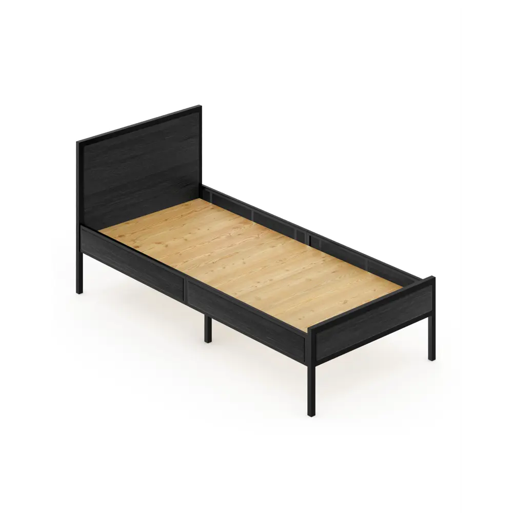 Фото Кровать Solarius Komp100loft-onix-black-full 105 x 89 x 206 см сосна цвет черный Фото Кровать Solarius Komp100loft-onix-black-full 105 x 89 x 206 см сосна цвет черный