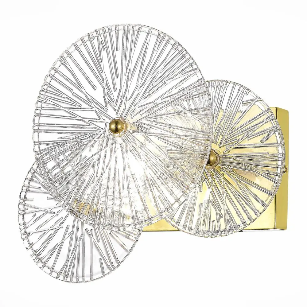 Фото 4 Настенный светильник ST LUCE SL1657.201.01 Flero цвет золото Фото 4 Настенный светильник ST LUCE SL1657.201.01 Flero цвет золото