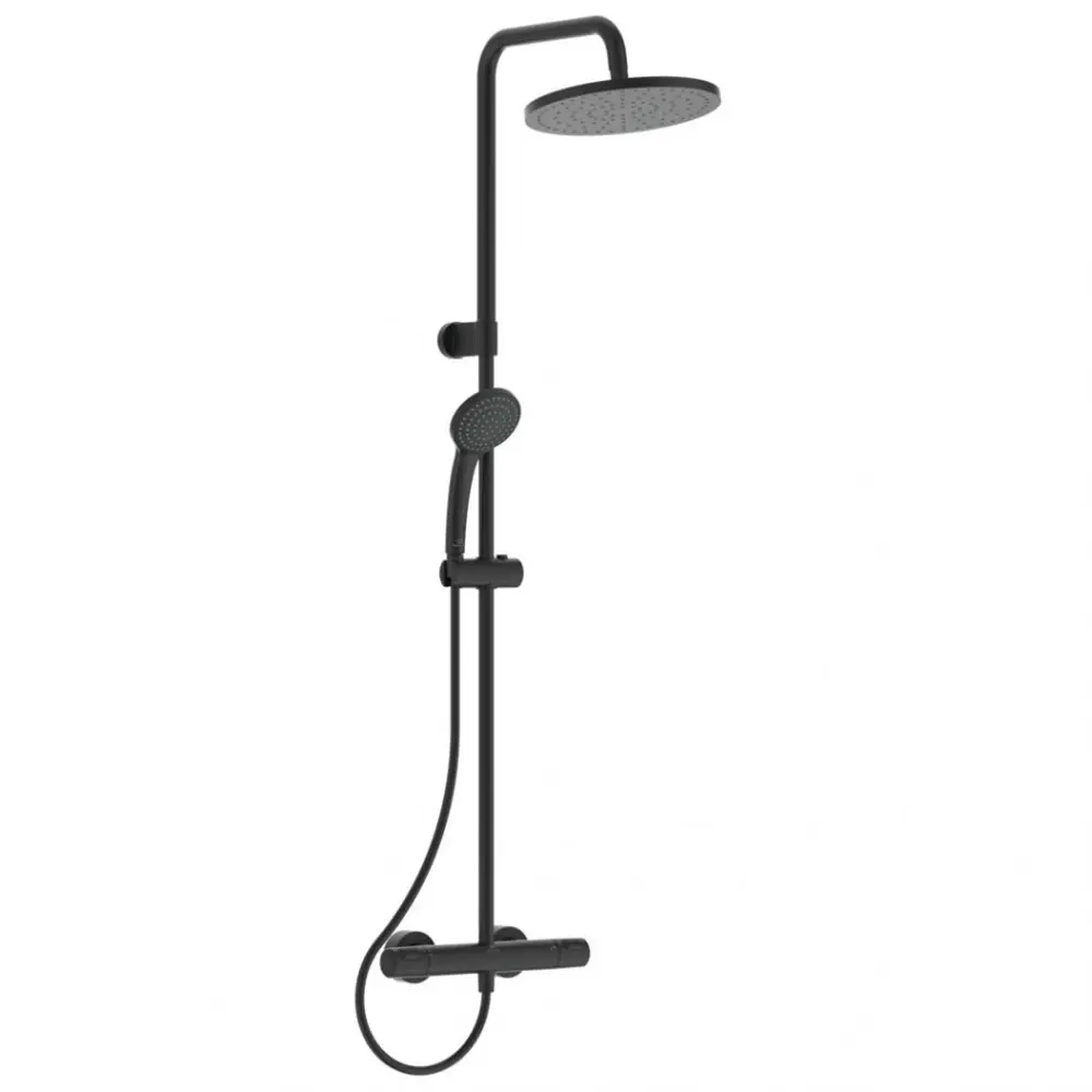 Фото Душевая стойка Ideal standard Ceratherm t A7546XG 1 режимная цвет черный матовый Фото Душевая стойка Ideal standard Ceratherm t A7546XG 1 режимная цвет черный матовый