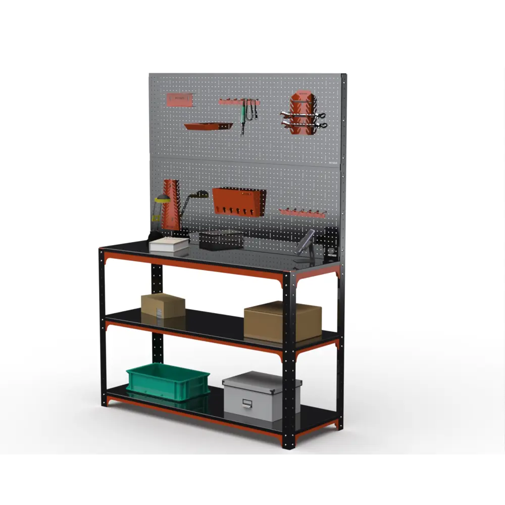 Фото Стол-верстак Metalex Kit 204691 950x1000x500 мм, максимальная нагрузка до 260 кг Фото Стол-верстак Metalex Kit 204691 950x1000x500 мм, максимальная нагрузка до 260 кг