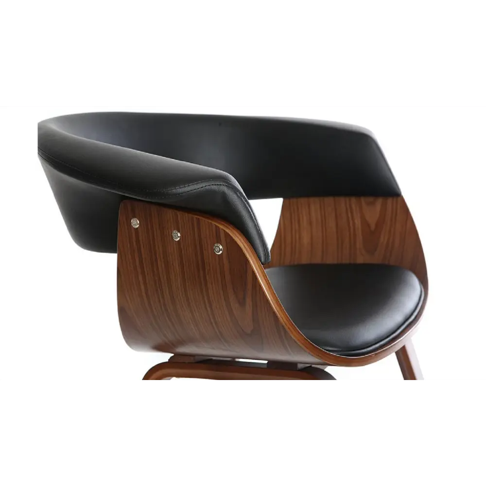 Фото 5 Стул Hesby Hsbi_tg2857_4 50x73.5x56 см искусственная кожа цвет черный