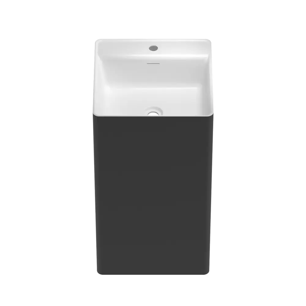 Фото 2 Напольная раковина отдельностоящая Wellsee Pure BY Wellsee 20213294R размер 45x45x85 см, с донным клапаном, сифоном, смесителем и вентилями Фото 2 Напольная раковина отдельностоящая Wellsee Pure BY Wellsee 20213294R размер 45x45x85 см, с донным клапаном, сифоном, смесителем и вентилями
