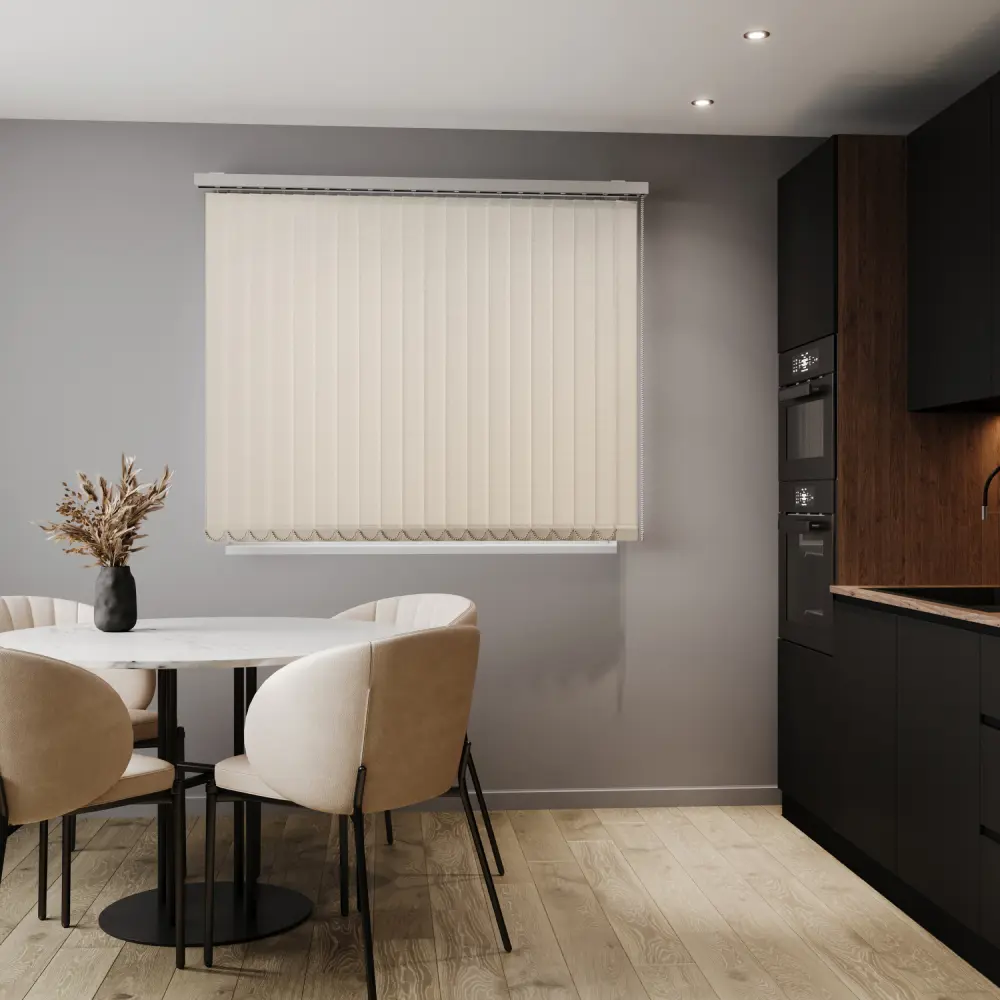 Фото Комплект вертикальных жалюзи Унистайл Vzhblbez 145x175 см алюминий цвет бежевый