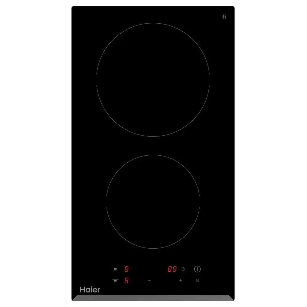 Фото Электрическая варочная панель Haier HHY-C32RVB 28.8 см 2 конфорки цвет черный Фото Электрическая варочная панель Haier HHY-C32RVB 28.8 см 2 конфорки цвет черный