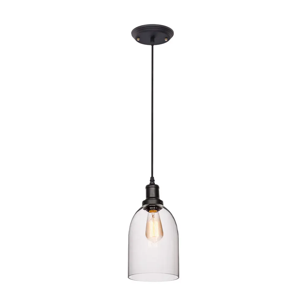 Фото Светильник подвесной LOFT IT LOFT1814 Glass Bell 1 лампа 3 м² цвет черный Фото Светильник подвесной LOFT IT LOFT1814 Glass Bell 1 лампа 3 м² цвет черный