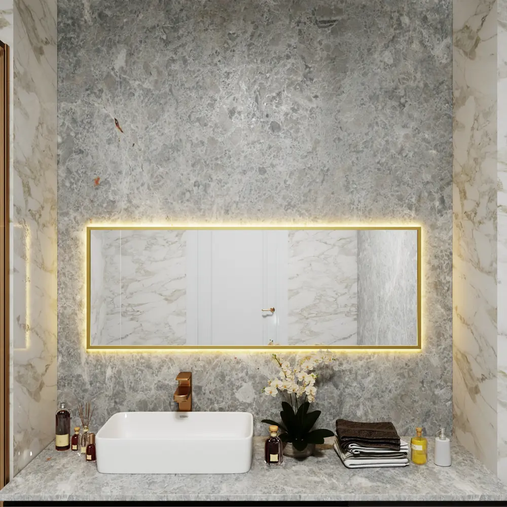 Фото 2 Зеркало со встроенной подсветкой One mirror 12040зст 40x120 см Фото 2 Зеркало со встроенной подсветкой One mirror 12040зст 40x120 см