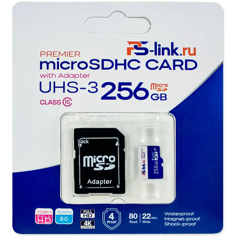 Фото 2 Карта памяти microSDXC Ps-Link VD-256G 10 класс скорости Фото 2 Карта памяти microSDXC Ps-Link VD-256G 10 класс скорости