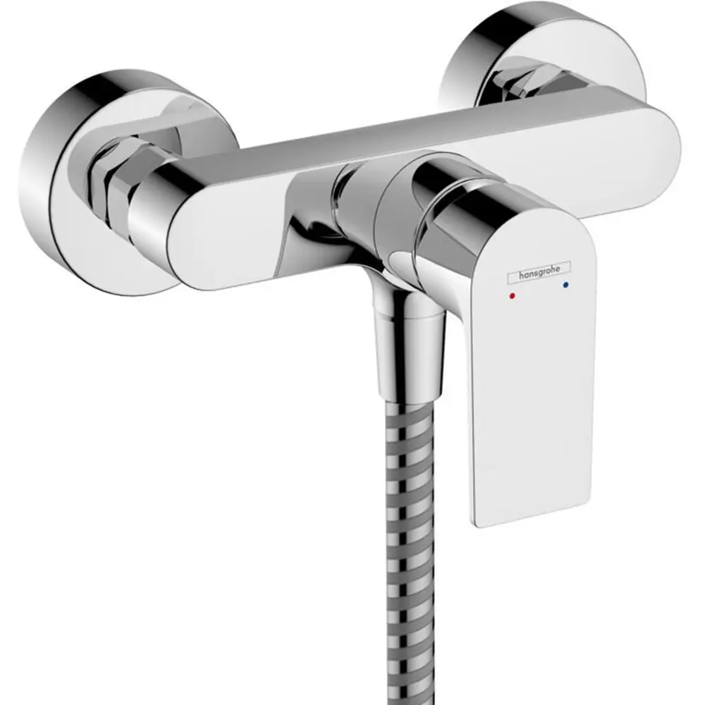 Фото 3 Смеситель для душа Hansgrohe Rebris E 72650000 однорычажный, внешнего монтажа цвет хром Фото 3 Смеситель для душа Hansgrohe Rebris E 72650000 однорычажный, внешнего монтажа цвет хром