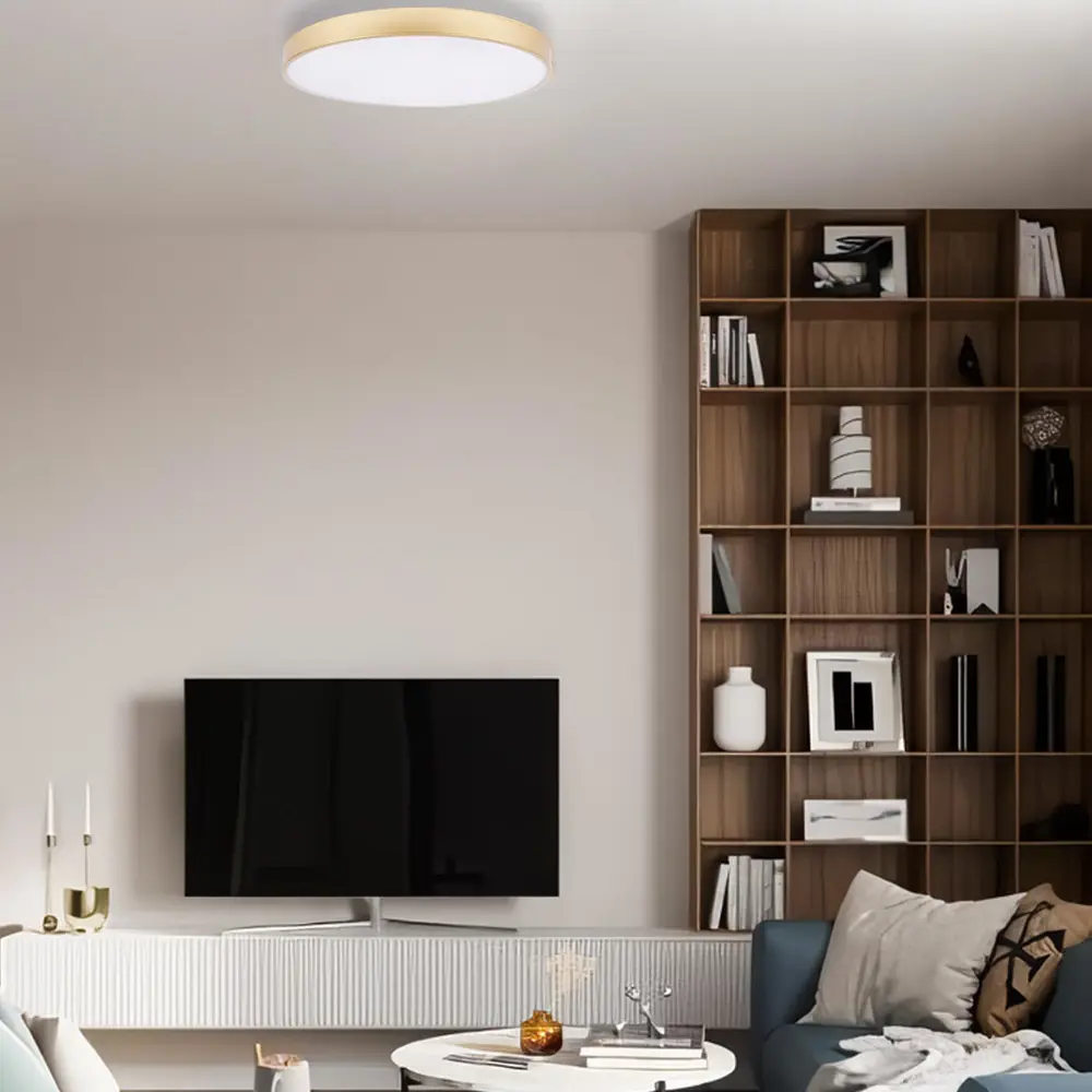 Фото 7 Светильник настенно-потолочный светодиодный Loft it Flims 10.4 м² холодный белый (голубой) свет цвет жёлтый/золотой Фото 7 Светильник настенно-потолочный светодиодный Loft it Flims 10.4 м² холодный белый (голубой) свет цвет жёлтый/золотой