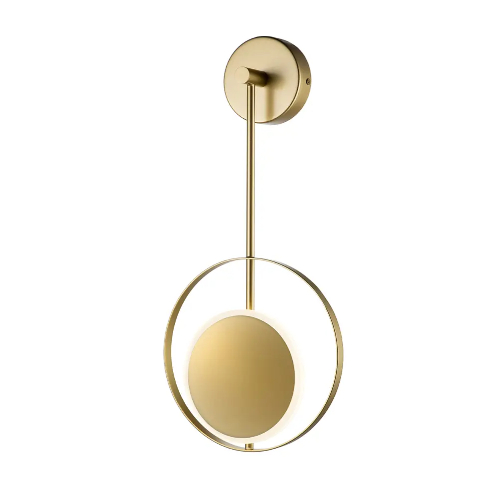 Фото Настенный светильник светодиодный Escada Hypnosis 10206/sg gold нейтральный белый свет цвет белый/золото Фото Настенный светильник светодиодный Escada Hypnosis 10206/sg gold нейтральный белый свет цвет белый/золото