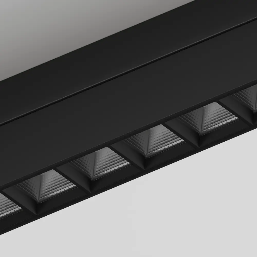 Фото 5 Трековый светильник линейный светодиодный Hesby lighting Hsbl_0144 30 Вт однофазный теплый белый (желтый) свет цвет черный