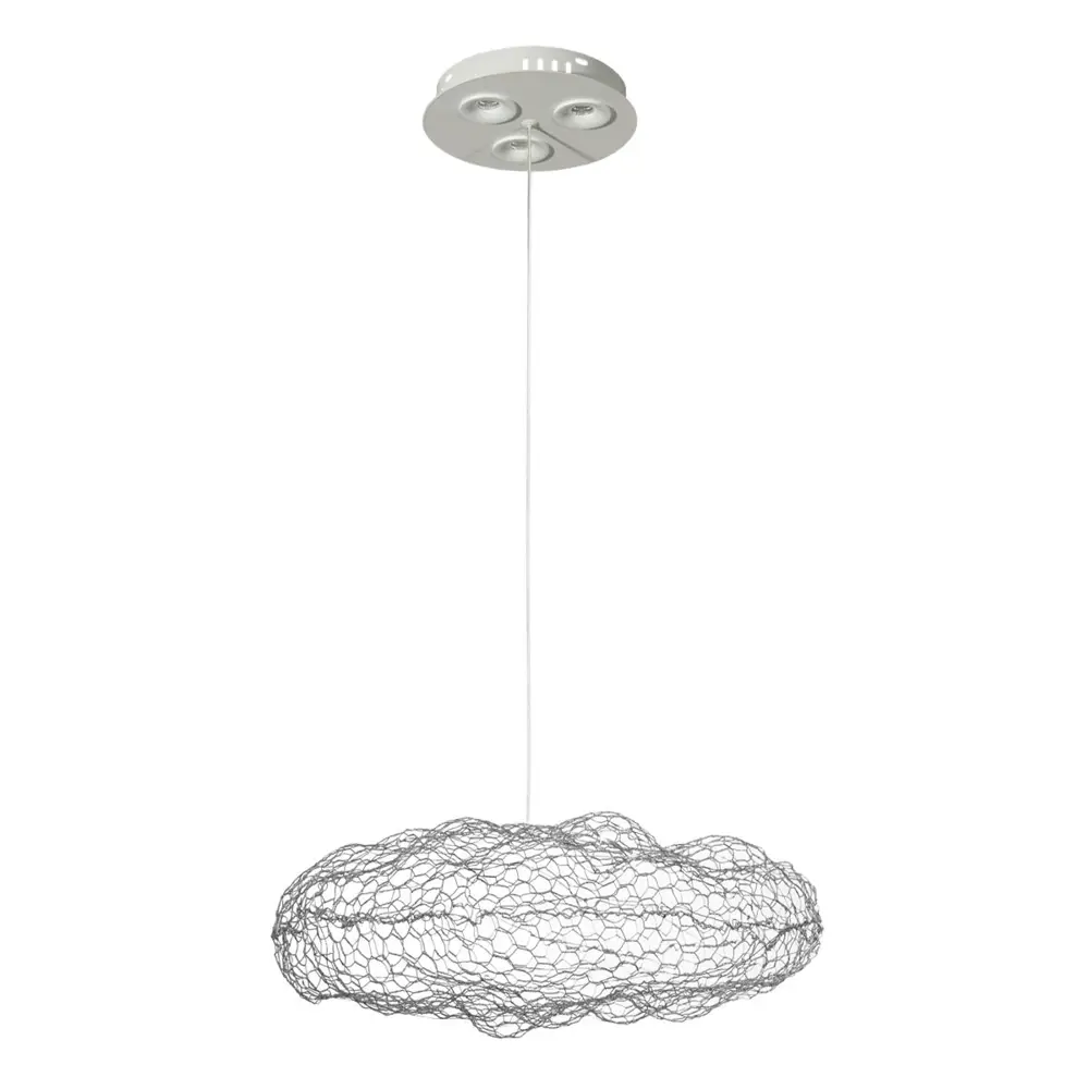 Фото Светильник подвесной светодиодный Loft It Cloud 10247-350 silver 5.2 м² теплый белый (желтый) свет цвет серебро Фото Светильник подвесной светодиодный Loft It Cloud 10247-350 silver 5.2 м² теплый белый (желтый) свет цвет серебро
