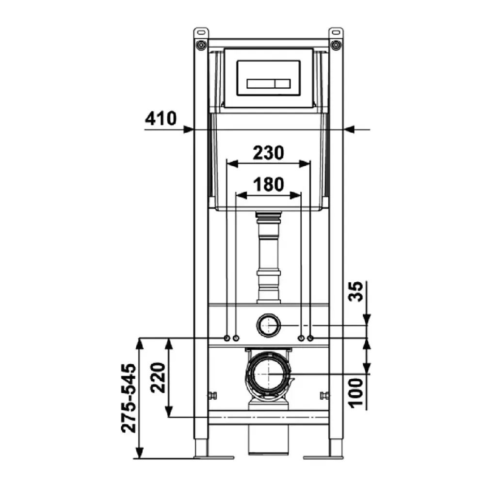 Фото 6 Инсталляция для унитаза Berges Атом Line 410 кнопка белая Фото 6 Инсталляция для унитаза Berges Атом Line 410 кнопка белая