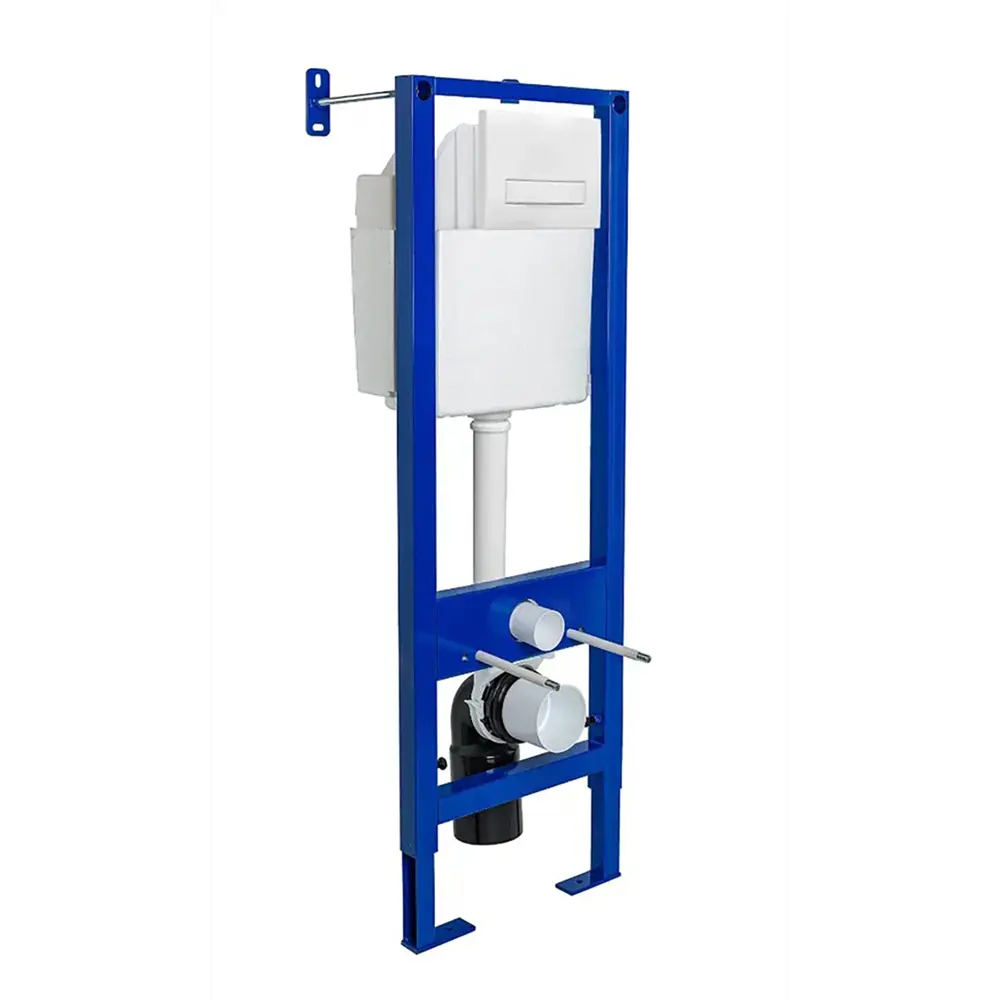 Фото Инсталляция для унитаза Berges Атом Line 410 кнопка белая Фото Инсталляция для унитаза Berges Атом Line 410 кнопка белая