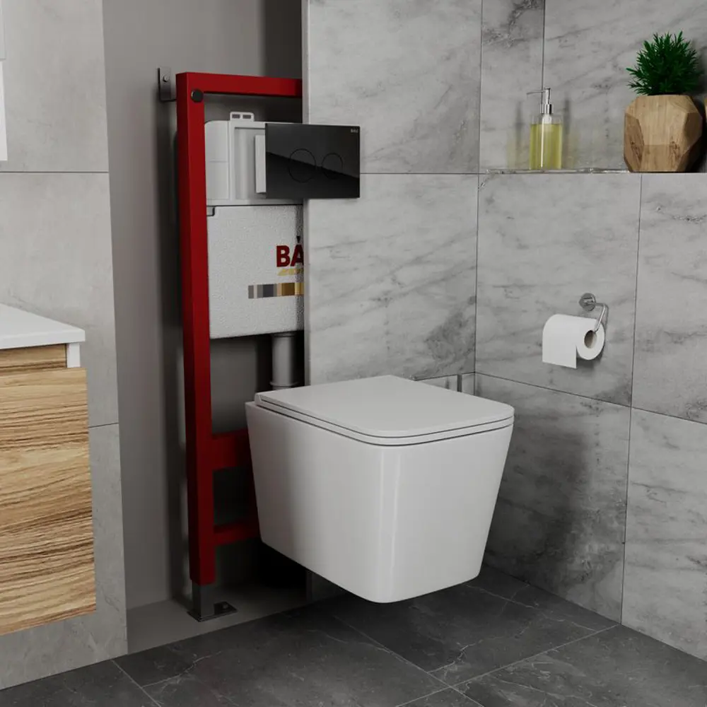 Фото Комплект BAUEDGE Q111300-BS0001-HQ5-Q00011 6 в 1: инсталляция PRO, унитаз безободковый Stil Hurricane-5, сиденье быстросъемное микролифт, кнопка Dream Фото Комплект BAUEDGE Q111300-BS0001-HQ5-Q00011 6 в 1: инсталляция PRO, унитаз безободковый Stil Hurricane-5, сиденье быстросъемное микролифт, кнопка Dream