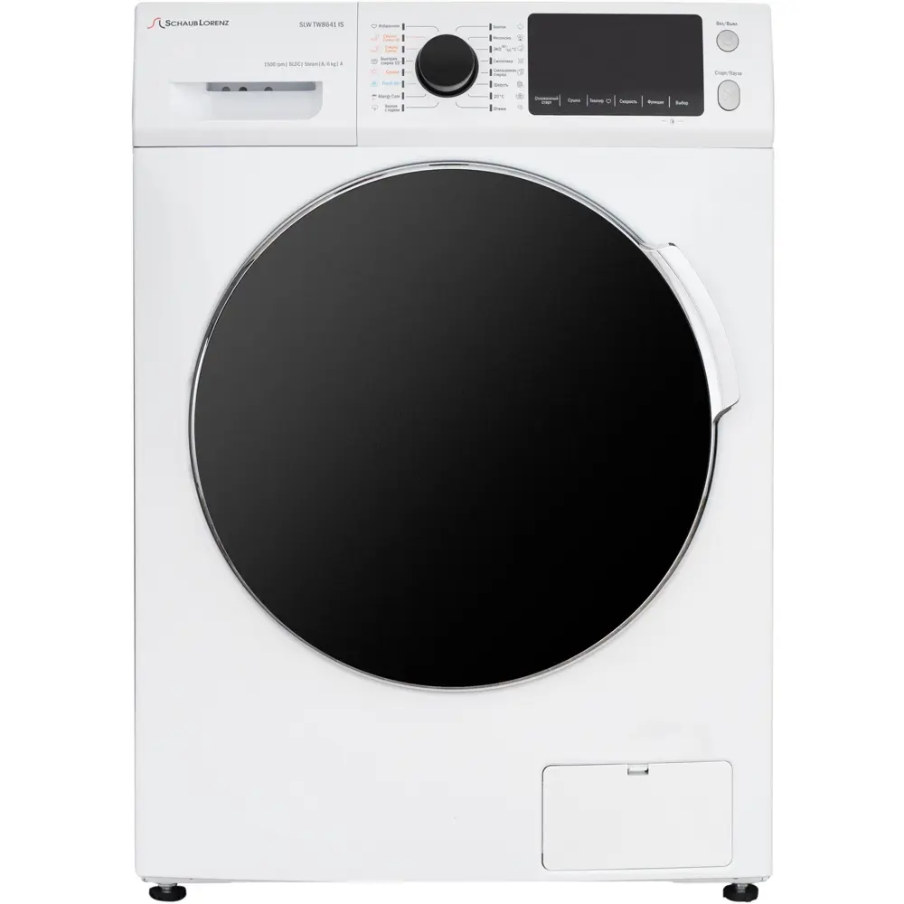 Фото Стиральная машина с сушкой Schaub lorenz Slw tw8641 is 59.5x85x47.5 см 8 кг цвет белый Фото Стиральная машина с сушкой Schaub lorenz Slw tw8641 is 59.5x85x47.5 см 8 кг цвет белый