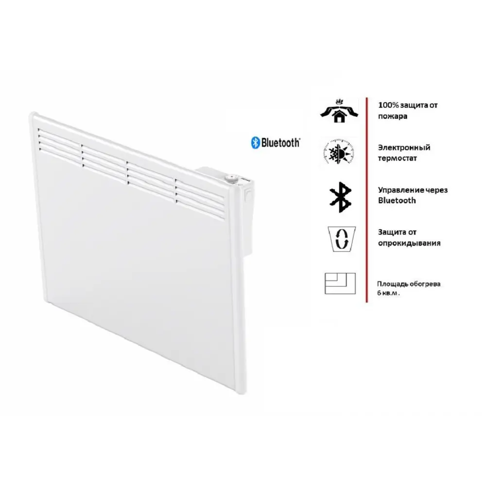 Фото Конвектор электрический Beha PB 6 Bluetooth с электронным термостатом 600 Вт Фото Конвектор электрический Beha PB 6 Bluetooth с электронным термостатом 600 Вт