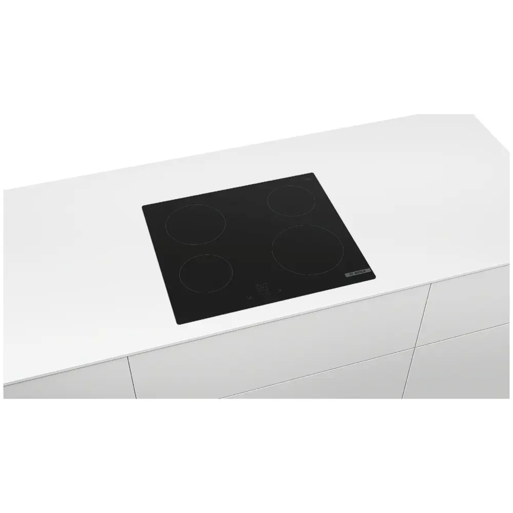 Фото 3 Электрическая варочная панель Bosch PKE611BA2E 59.2 см 4 конфорки цвет черный 401559 Фото 3 Электрическая варочная панель Bosch PKE611BA2E 59.2 см 4 конфорки цвет черный 401559