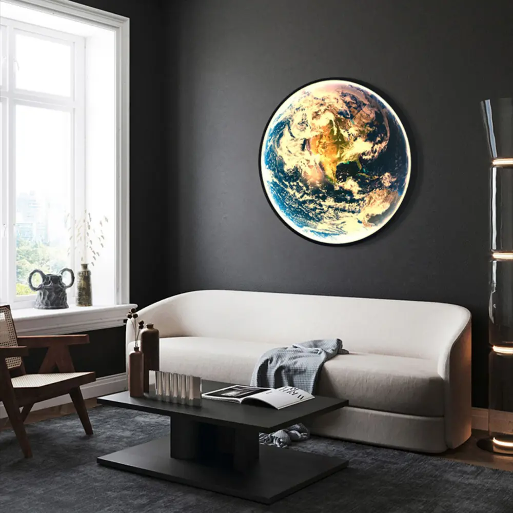 Фото 3 Настенный светильник Imperiumloft Cosmos earth d90 208937-23 цвет белый Фото 3 Настенный светильник Imperiumloft Cosmos earth d90 208937-23 цвет белый