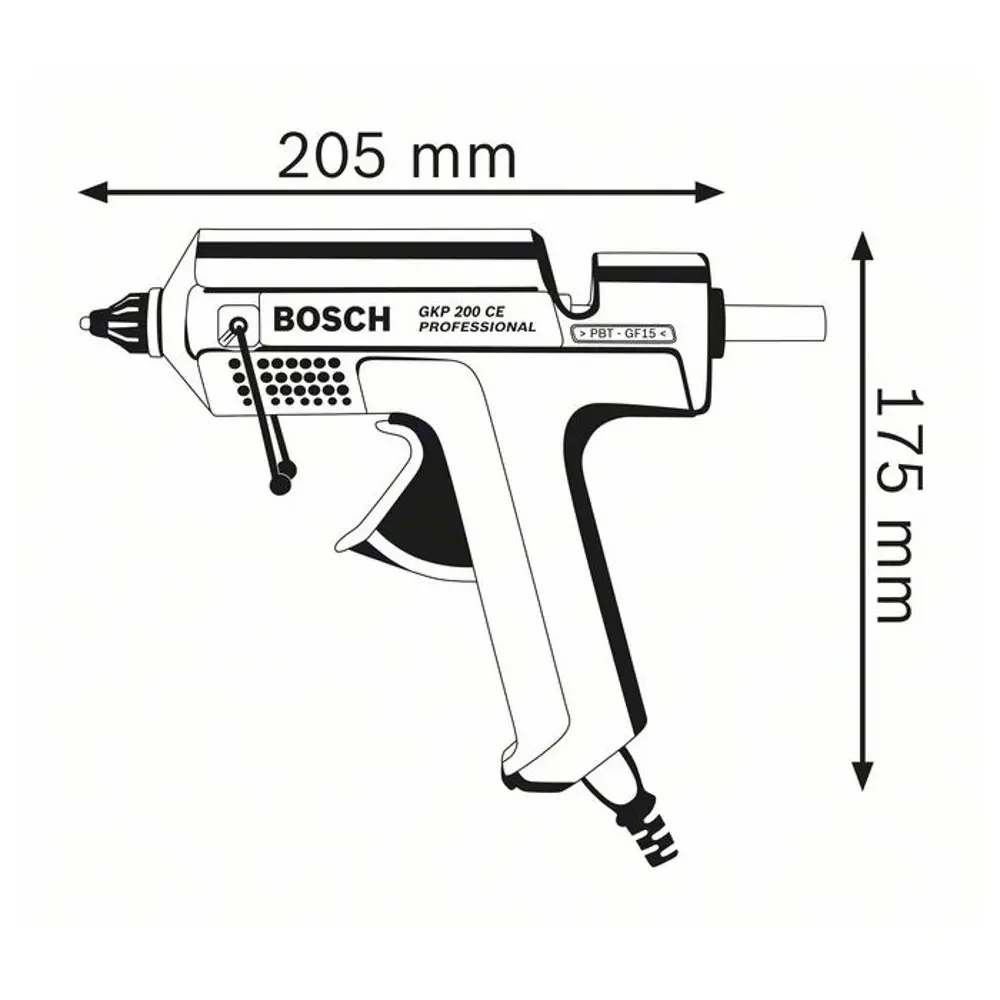 Фото 2 Сетевой клеевой пистолет Bosch Professional GKP 200CE 5000399 Фото 2 Сетевой клеевой пистолет Bosch Professional GKP 200CE 5000399