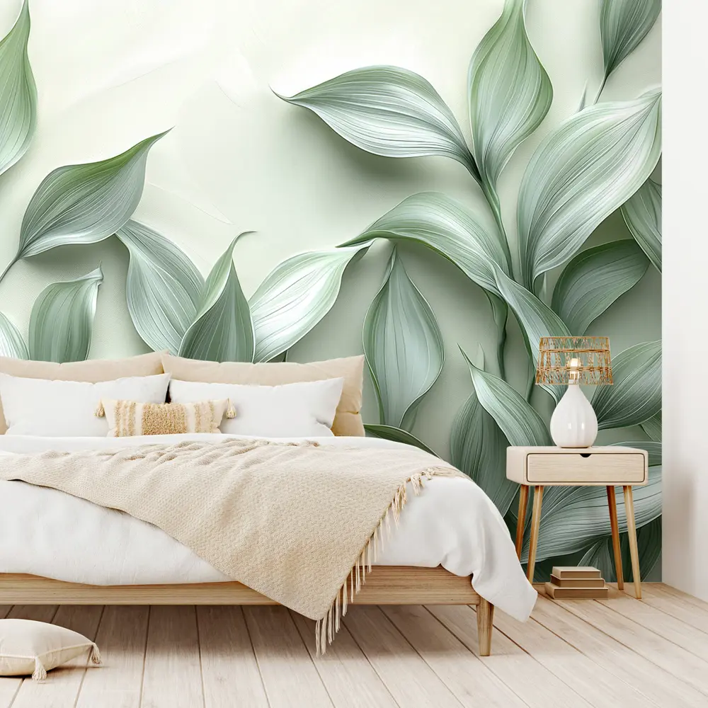 Фото 2 Фотообои Postermarket Зеленые листья WM-673V1, 400x270 см