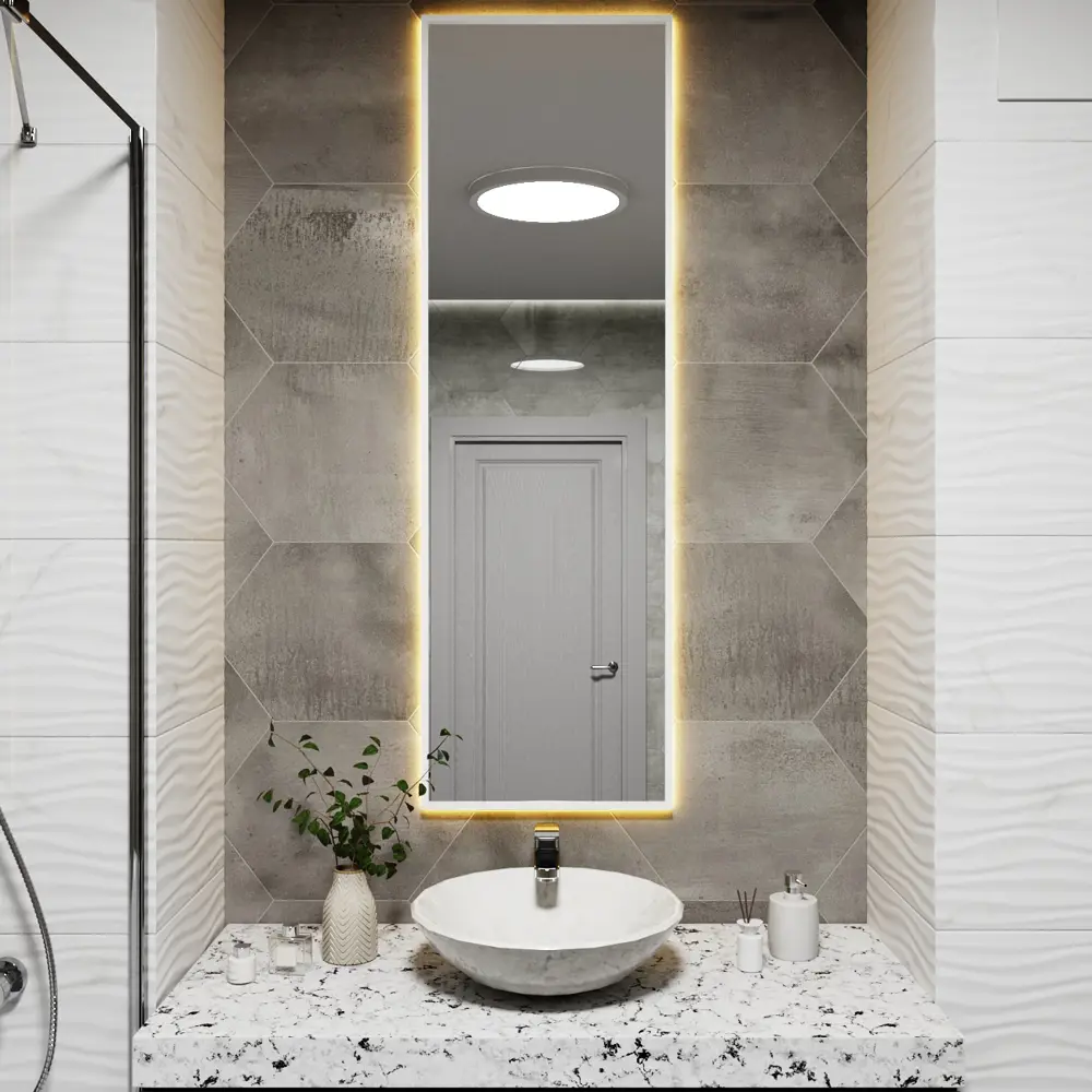 Фото Зеркало со встроенной подсветкой One mirror 14040бст 40x140 см Фото Зеркало со встроенной подсветкой One mirror 14040бст 40x140 см
