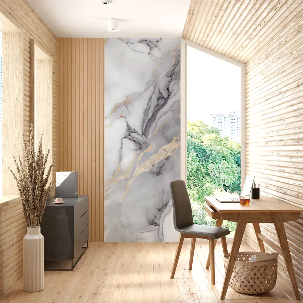 Фото 4 Фотообои флизелиновые Urban Style Серый мрамор UST1847, 100x270 см Фото 4 Фотообои флизелиновые Urban Style Серый мрамор UST1847, 100x270 см