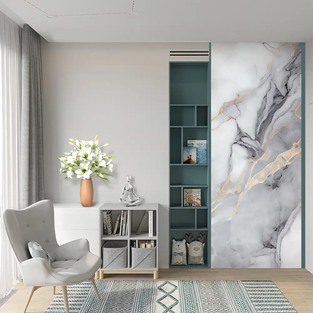 Фото 9 Фотообои флизелиновые Urban Style Серый мрамор UST1847, 100x270 см Фото 9 Фотообои флизелиновые Urban Style Серый мрамор UST1847, 100x270 см