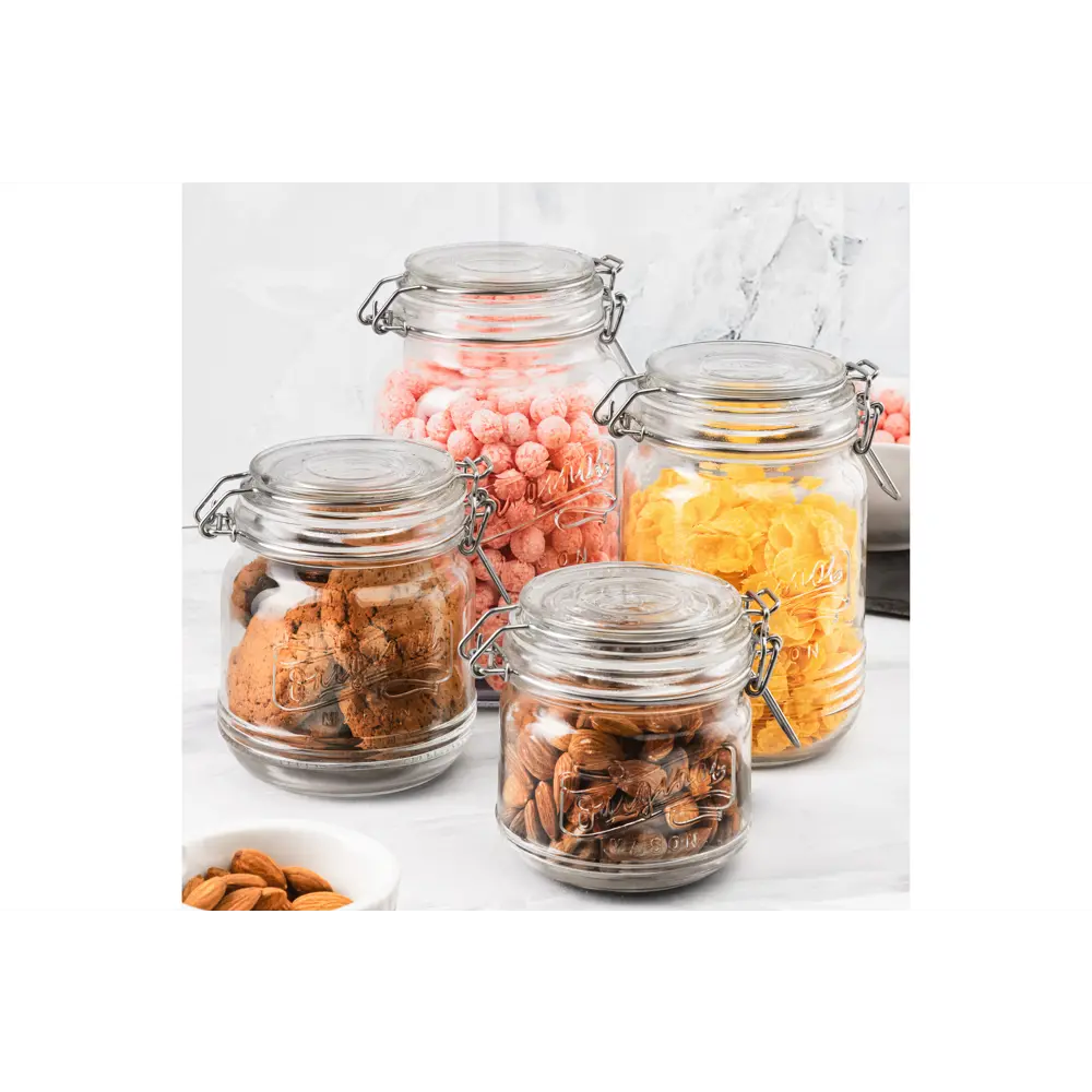 Фото Банка для пищевых продуктов Elan gallery 300149 стекло цвет серебристый, прозрачный Фото Банка для пищевых продуктов Elan gallery 300149 стекло цвет серебристый, прозрачный