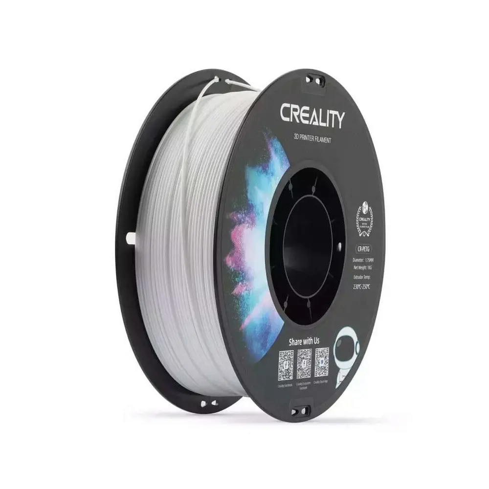 Фото Катушка с ABS-пластиком Creality CR-PETG белый 1.75 мм, кг Фото Катушка с ABS-пластиком Creality CR-PETG белый 1.75 мм, кг