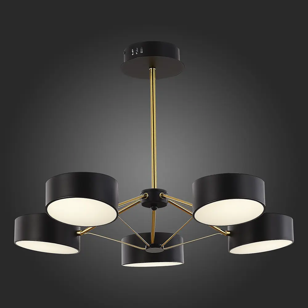 Фото 5 Светильник настенно-потолочный светодиодный ST LUCE SLE6005-402-05 Valle 18 м² холодный белый свет цвет золото Фото 5 Светильник настенно-потолочный светодиодный ST LUCE SLE6005-402-05 Valle 18 м² холодный белый свет цвет золото