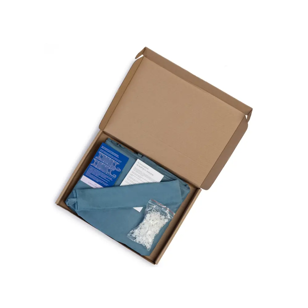 Фото 6 Комплект штор Юмарт Канвас Юмарт 600260114 на шторной ленте 260x600 см цвет синий