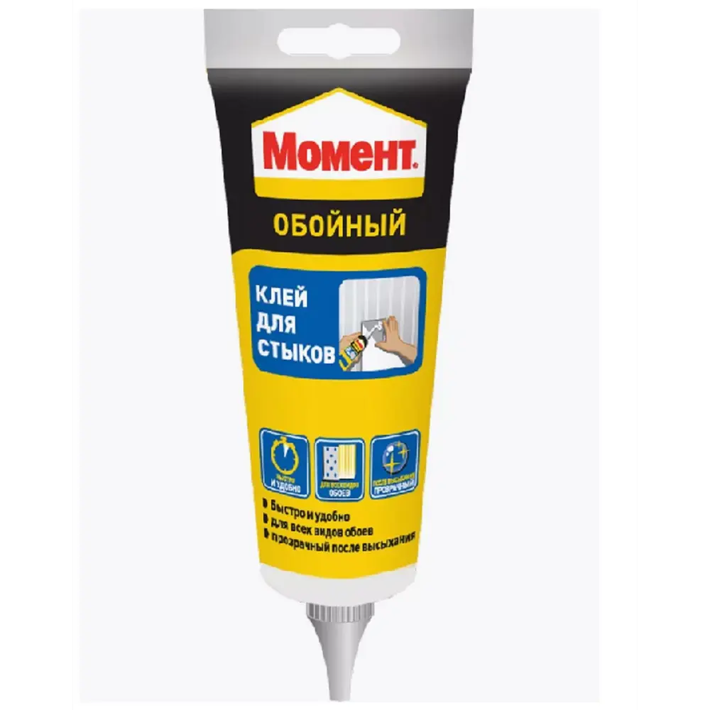 Фото Клей для стыков и подклейки обоев Момент HE01MoSty120 120г туба Фото Клей для стыков и подклейки обоев Момент HE01MoSty120 120г туба