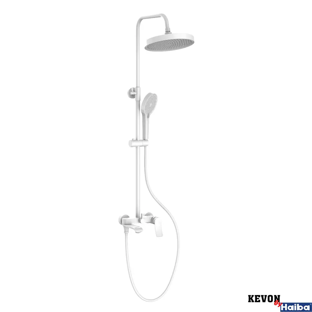 Фото Душевая система KEVON KV80765-8 цвет белый Фото Душевая система KEVON KV80765-8 цвет белый