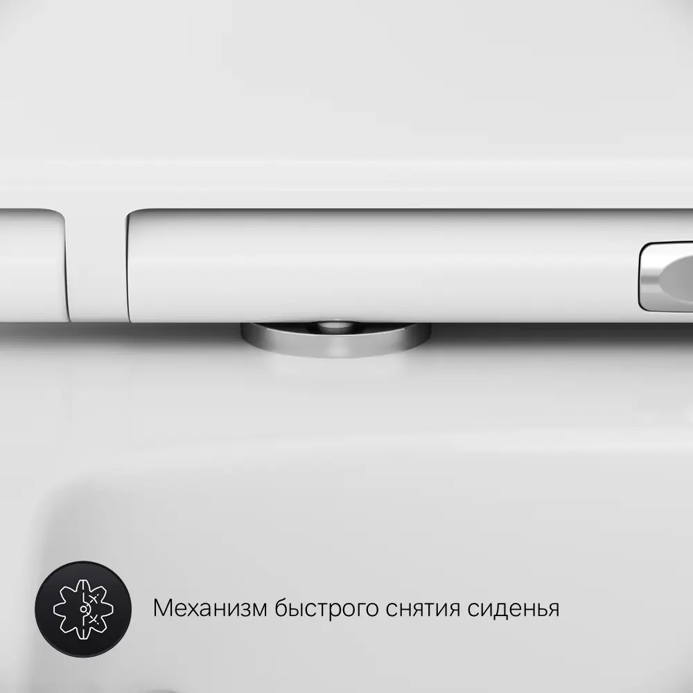 Фото 3 Унитаз подвесной Am.pm C54A1700SCSI безободковый с сиденьем микролифт Фото 3 Унитаз подвесной Am.pm C54A1700SCSI безободковый с сиденьем микролифт