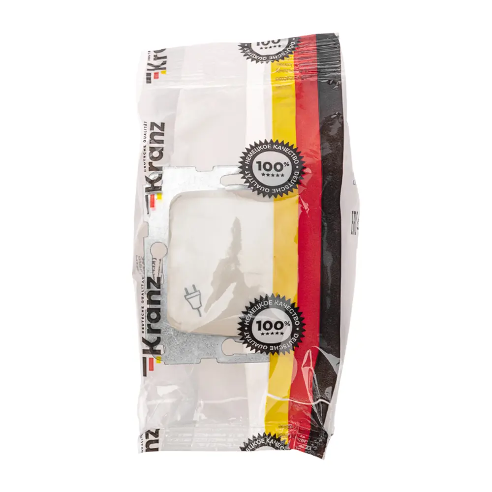 Фото 6 Розетка встраиваемая Kranz Dea KR-78-0246 с заземлением и крышкой цвет бежевый