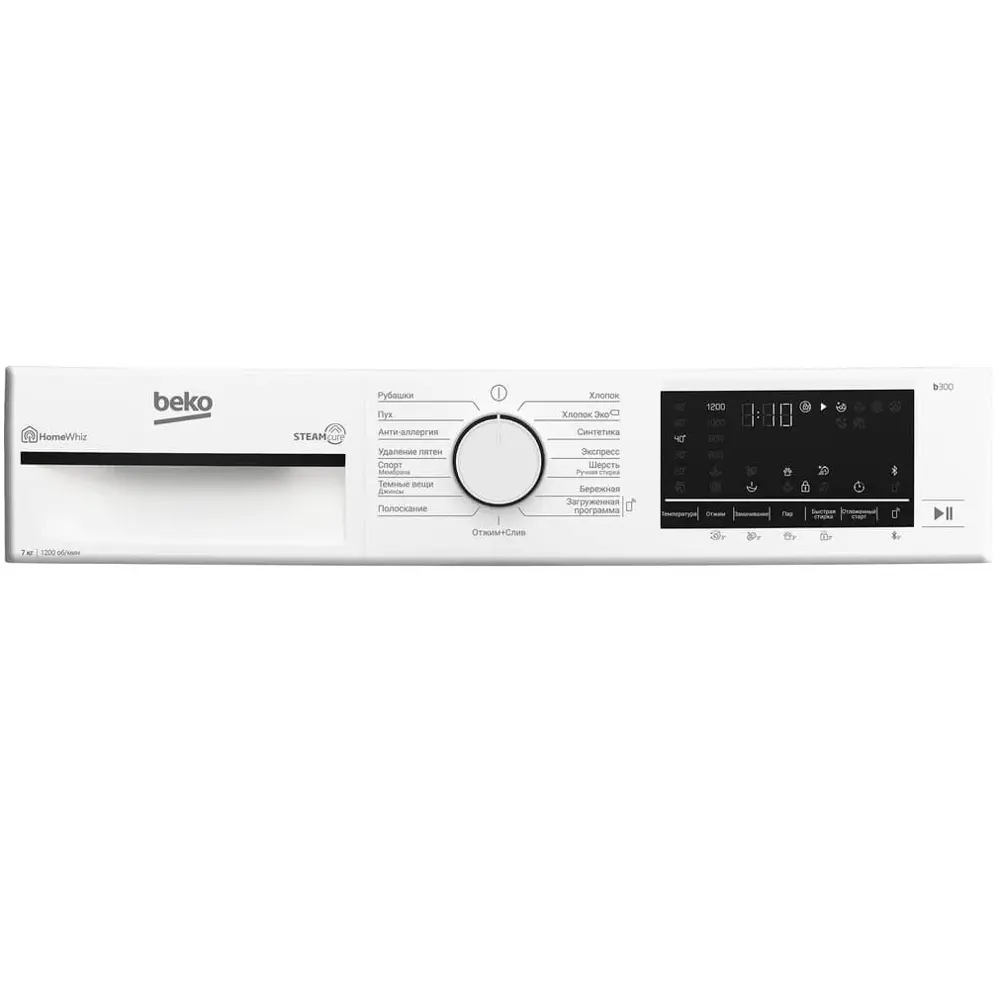 Фото 3 Стиральная машина Beko B3wfr572w 59.9x84.4x49.5 см 7 кг цвет белый Фото 3 Стиральная машина Beko B3wfr572w 59.9x84.4x49.5 см 7 кг цвет белый