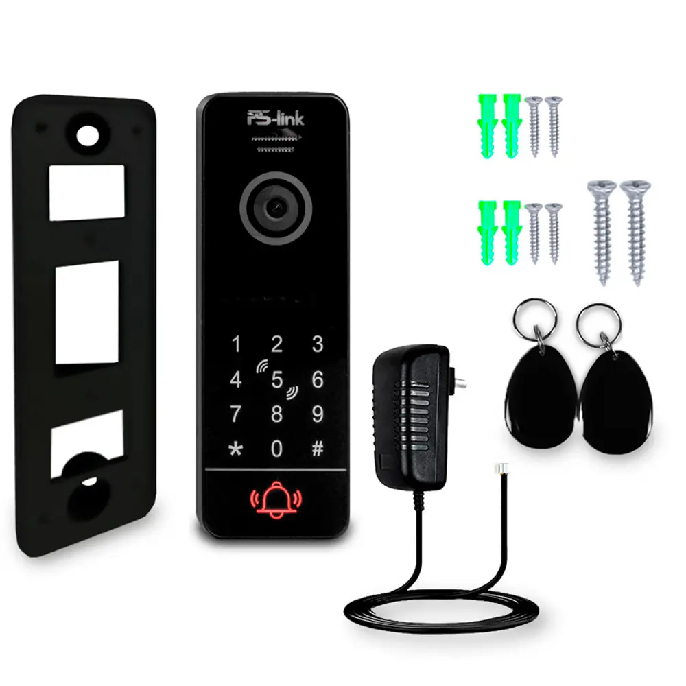 Фото 9 Комплект видеодомофона Ps-link KIT-7627BB-18 7" цвет черный Фото 9 Комплект видеодомофона Ps-link KIT-7627BB-18 7" цвет черный