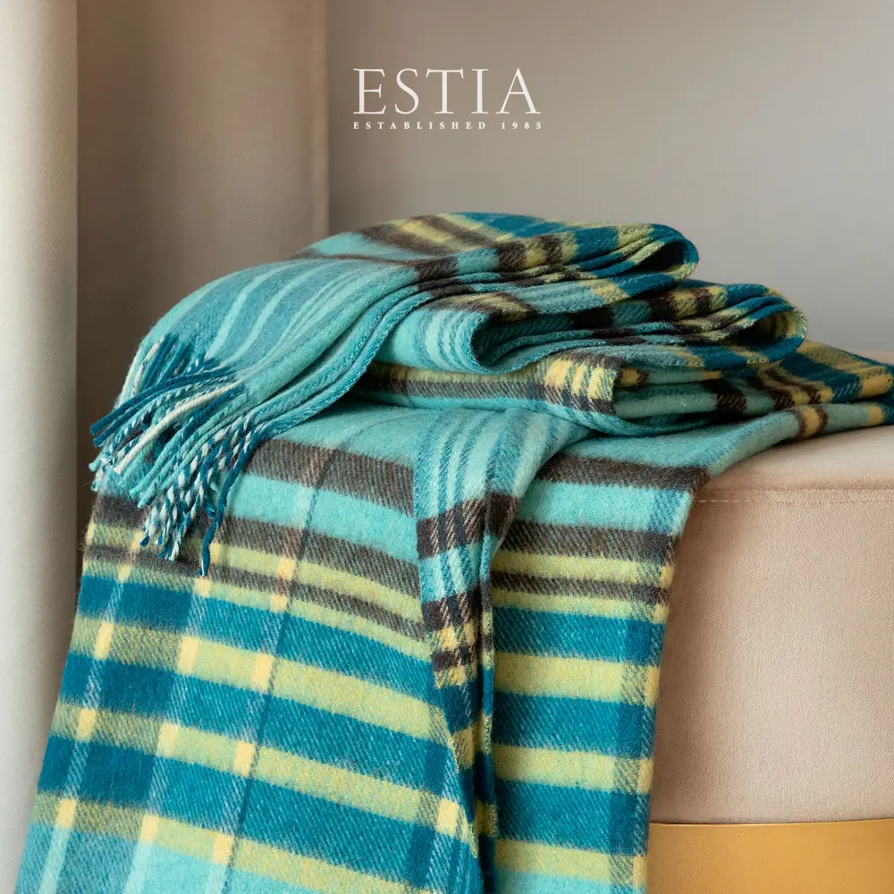Фото Плед Estia Форджа eta953532, 150x200 см, шерсть, цвет разноцветный Фото Плед Estia Форджа eta953532, 150x200 см, шерсть, цвет разноцветный