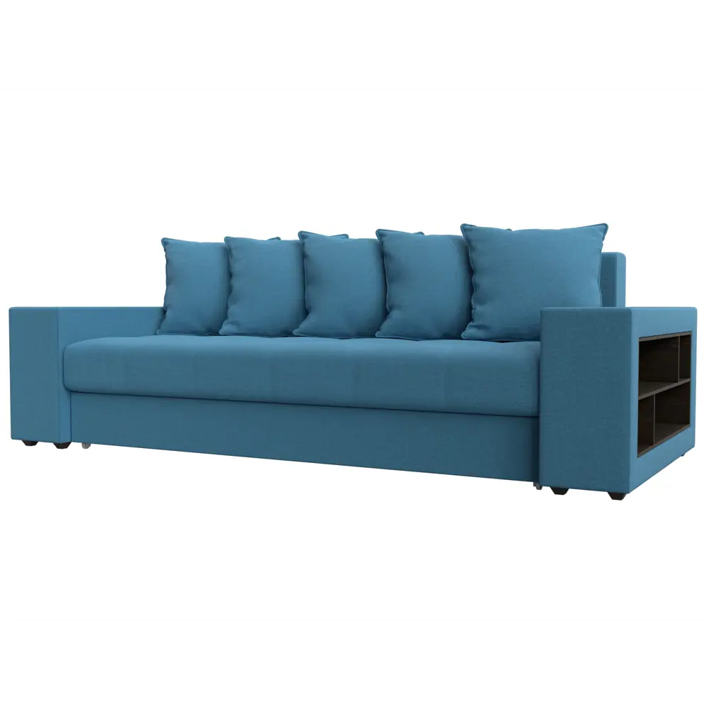 Фото Диван Лига диванов Дубай 240x96x109 см рогожка цвет голубой Фото Диван Лига диванов Дубай 240x96x109 см рогожка цвет голубой