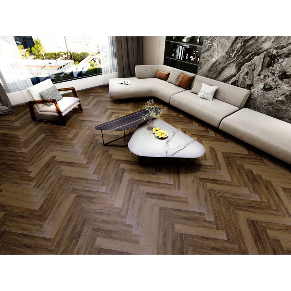 Фото Ламинат Icon Дуб Мокко Oak Mocco 34 класс толщина 12 мм с фаской 1.31 м², цена за упаковку Фото Ламинат Icon Дуб Мокко Oak Mocco 34 класс толщина 12 мм с фаской 1.31 м², цена за упаковку