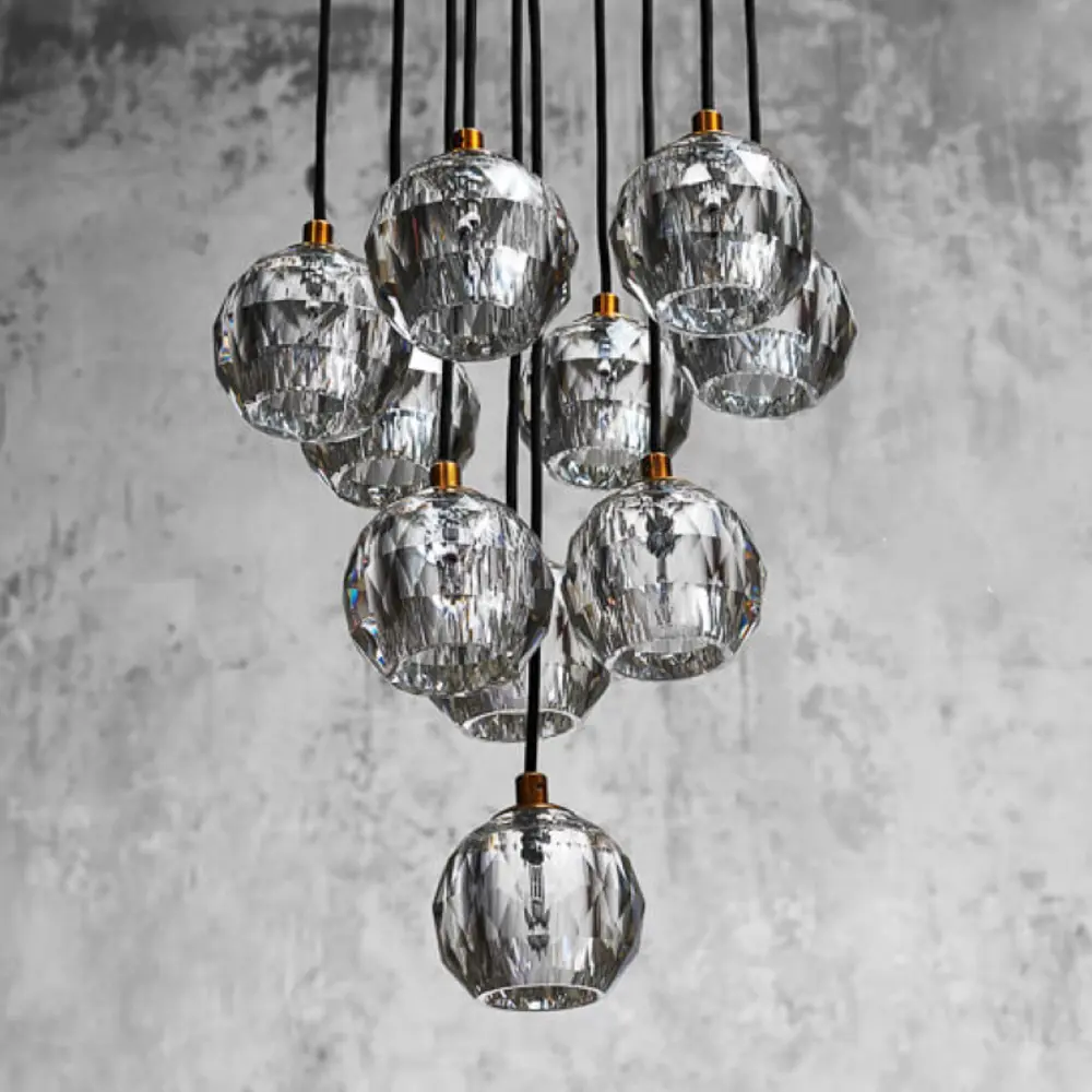 Фото 3 Люстра подвесная Imperiumloft Boule de cristal round cluster chandelier 10 84597-22 10 ламп 20 м² цвет золото Фото 3 Люстра подвесная Imperiumloft Boule de cristal round cluster chandelier 10 84597-22 10 ламп 20 м² цвет золото