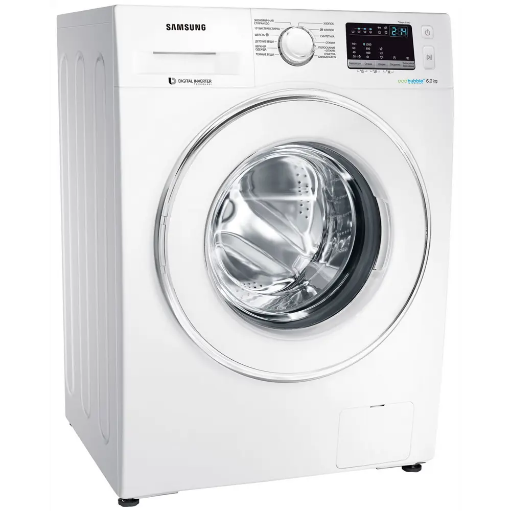 Фото 4 Стиральная машина Samsung Ww60j4210jwold 60x85x45 см 6 кг цвет белый Фото 4 Стиральная машина Samsung Ww60j4210jwold 60x85x45 см 6 кг цвет белый